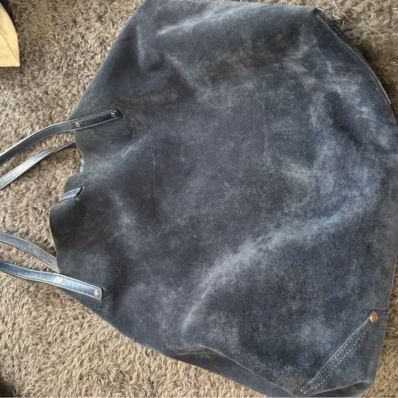 Tiffany & Co reversible blue suede tote - Picture 4 of 7